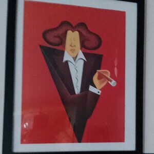 Fran Lebowitz caricature by Robert Risko